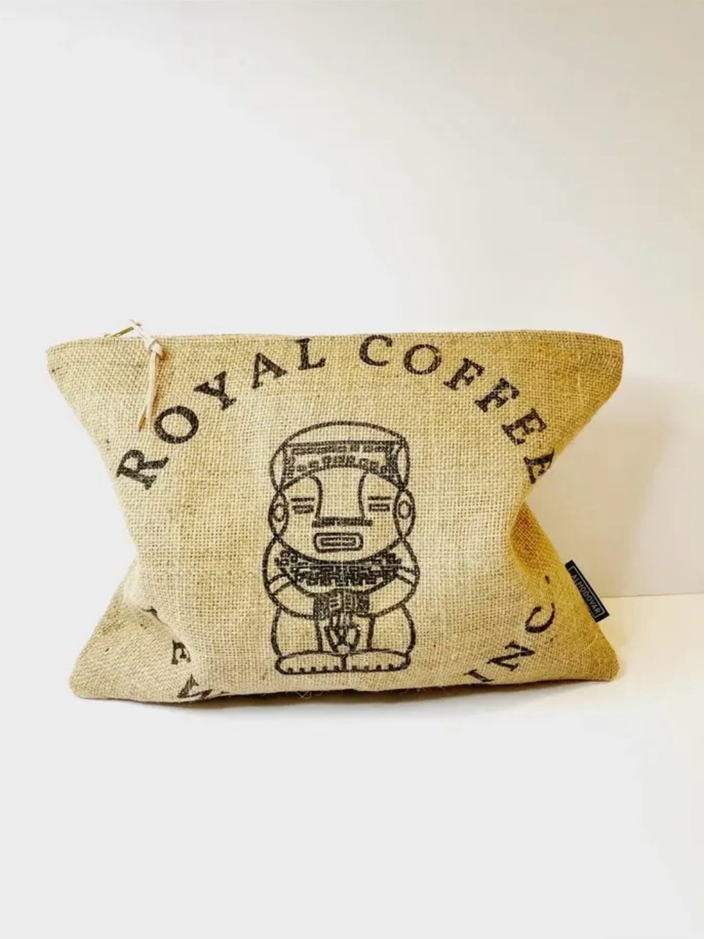 Royal Coffee oversized Burlap Bag - Natural